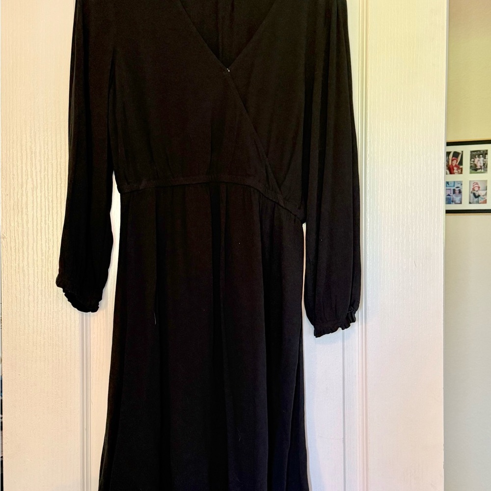 Old Navy Elegant Black Long Sleeve Dress